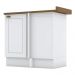 Balcao Canto Reto Com Tampo 84cm Americana Branco Nature Henn