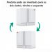 Balcao Canto Reto Com Tampo 84cm Americana Branco Nature Henn