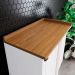Balcao Canto Reto Com Tampo 84cm Americana Branco Nature Henn