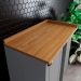Balcao Canto Reto Com Tampo 84cm Americana Cinza Nature Henn