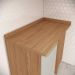 Balcao Canto Reto Tampo 1 Porta 84 cm Requinte Nature Areia Henn