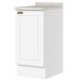 Balcao Com Tampo 1 Porta 40 cm Americana Branco Calcare Henn