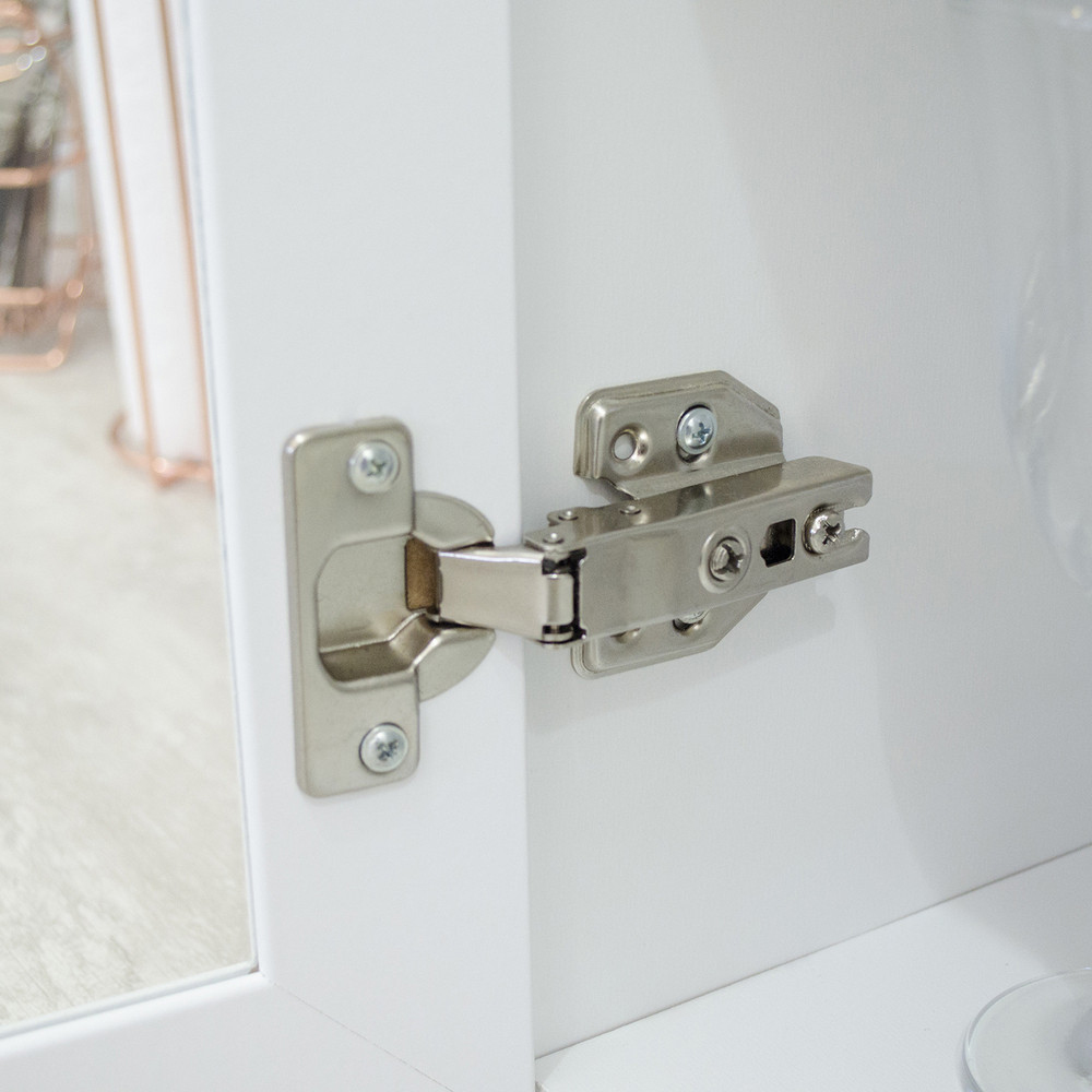Balcao Com Tampo 1 Porta 40 cm Americana Branco Calcare Henn