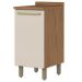 Balcao Com Tampo 1 Porta 40 cm Requinte Nature Areia Henn