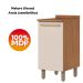 Balcao Com Tampo 1 Porta 40 cm Requinte Nature Areia Henn