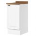 Balcao Com Tampo 1 Porta 40cm Americana Branco Nature Henn