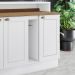 Balcao Com Tampo 1 Porta 40cm Americana Branco Nature Henn