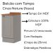 Balcao Com Tampo 1 Porta 40cm Americana Cinza Nature Henn