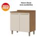 Balcao Com Tampo 2 Portas 80 cm Requinte Nature Areia Henn
