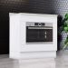 Balcao Forno Embutir Com Tampo 80 cm Americana Branco Calcare Henn