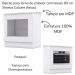 Balcao Forno Embutir Com Tampo 80 cm Americana Branco Calcare Henn