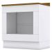 Balcao Forno Embutir Com Tampo 80cm Americana Branco Nature Henn
