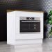 Balcao Forno Embutir Com Tampo 80cm Americana Branco Nature Henn
