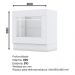 Balcao Forno Embutir Com Tampo 80cm Americana Branco Nature Henn