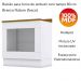Balcao Forno Embutir Com Tampo 80cm Americana Branco Nature Henn