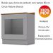 Balcao Forno Embutir Com Tampo 80cm Americana Cinza Nature Henn