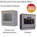 Balcao Forno Embutir Tampo Cooktop 80cm Americana Cinza Nature Henn