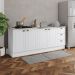 Balcao Pia 120 cm Balcao Cooktop 80 cm Americana Branco Calcare Henn