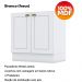 Balcao Pia 120 cm Balcao Cooktop 80 cm Americana Branco Calcare Henn