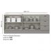 Balcao Pia 120 cm Balcao Cooktop 80 cm Americana Cinza Calcare Henn