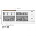Balcao Pia 120cm Balcao Cooktop 80cm Americana Branco Nature Henn