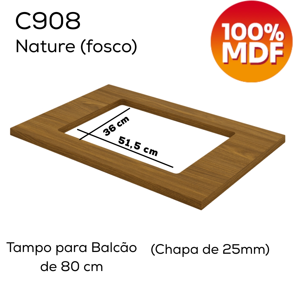 Balcao Pia 120cm Balcao Cooktop 80cm Americana Branco Nature Henn
