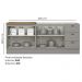 Balcao Pia 120cm Balcao Cooktop 80cm Americana Cinza Nature Henn