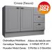 Balcao Pia 2 Portas 3 Gavetas 120 cm C353 Americana Cinza Henn