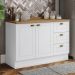 Balcao Pia Com Tampo 120cm C353 Americana Branco Nature Henn