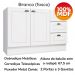 Balcao Pia Com Tampo 120cm C353 Americana Branco Nature Henn