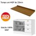 Balcao Pia Com Tampo 120cm C353 Americana Branco Nature Henn