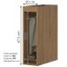 Balcao Porta Toalha Com Tampo 20 cm Requinte Nature Henn