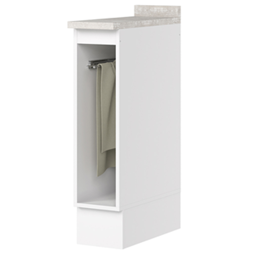 Balcao Porta Toalha Tampo 20 cm C362 Americana Branco Calcare Henn