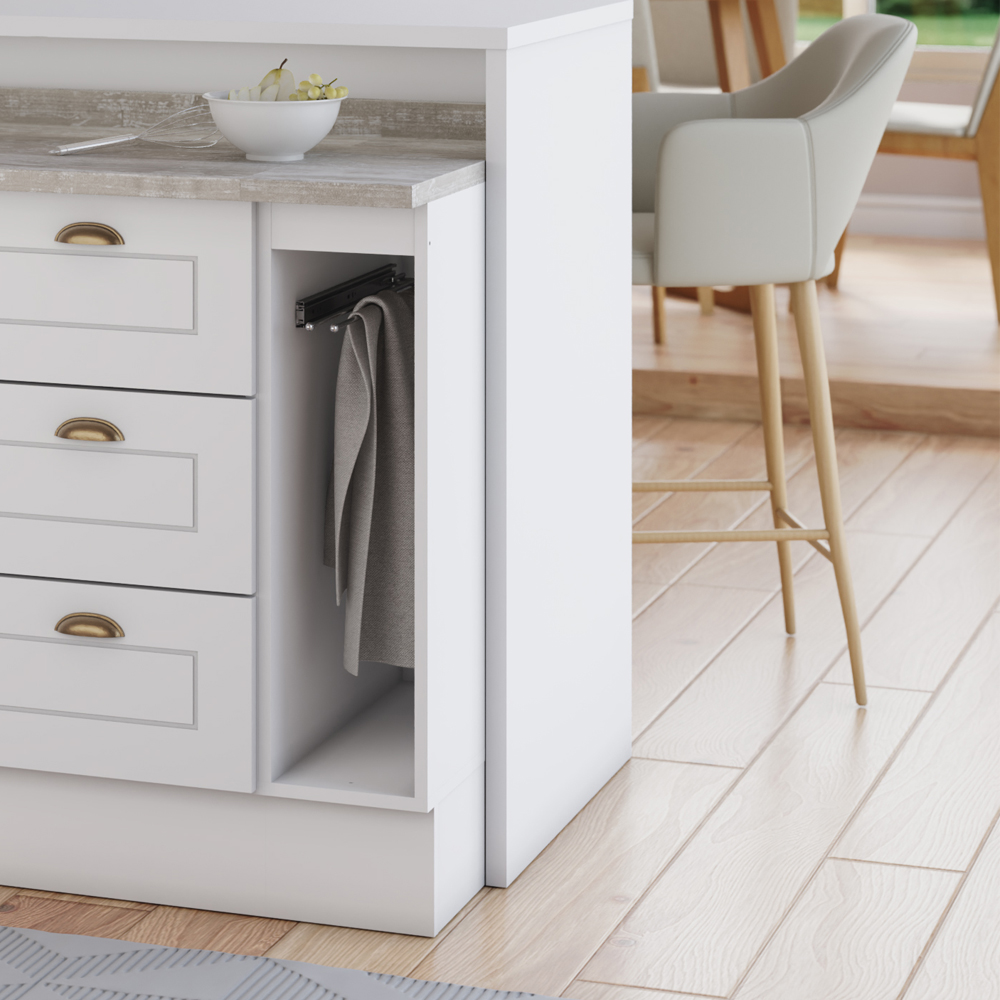 Balcao Porta Toalha Tampo 20 cm C362 Americana Branco Calcare Henn