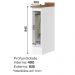 Balcao Porta Toalha Tampo 20 cm C362 Americana Branco Nature Henn