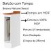 Balcao Porta Toalha Tampo 20 cm C362 Americana Branco Nature Henn
