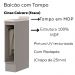 Balcao Porta Toalha Tampo 20 cm C362 Americana Cinza Calcare Henn