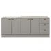 Balcao Tampo 120 cm Balcao Cooktop 80 cm Americana Cinza Calcare Henn