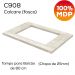 Balcao Tampo 120 cm Balcao Cooktop 80 cm Americana Cinza Calcare Henn