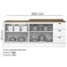 Balcao Tampo 120cm Balcao Cooktop 80cm Americana Branco Nature Henn