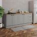 Balcao Tampo 120cm Balcao Cooktop 80cm Americana Cinza Nature Henn