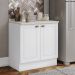 Balcao com Tampo 2 Portas 80 cm Americana Branco Calcare Henn