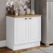 Balcao com Tampo 2 Portas 80cm Americana Branco Nature Henn