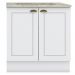 Balcao com Tampo Para Cooktop 2P 80 cm Americana Branco Calcare Henn