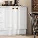 Balcao com Tampo Para Cooktop 2P 80 cm Americana Branco Calcare Henn