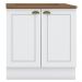 Balcao com Tampo Para Cooktop 2P 80 cm Americana Branco Nature Henn