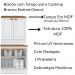 Balcao com Tampo Para Cooktop 2P 80 cm Americana Branco Nature Henn