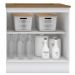Balcao com Tampo Para Cooktop 2P 80 cm Americana Branco Nature Henn