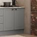 Balcao com Tampo Para Cooktop 2P 80 cm Americana Cinza Calcare Henn