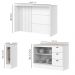 Bancada E Balcao Gourmet 146 cm CE817 Americana Branco Calcare Henn